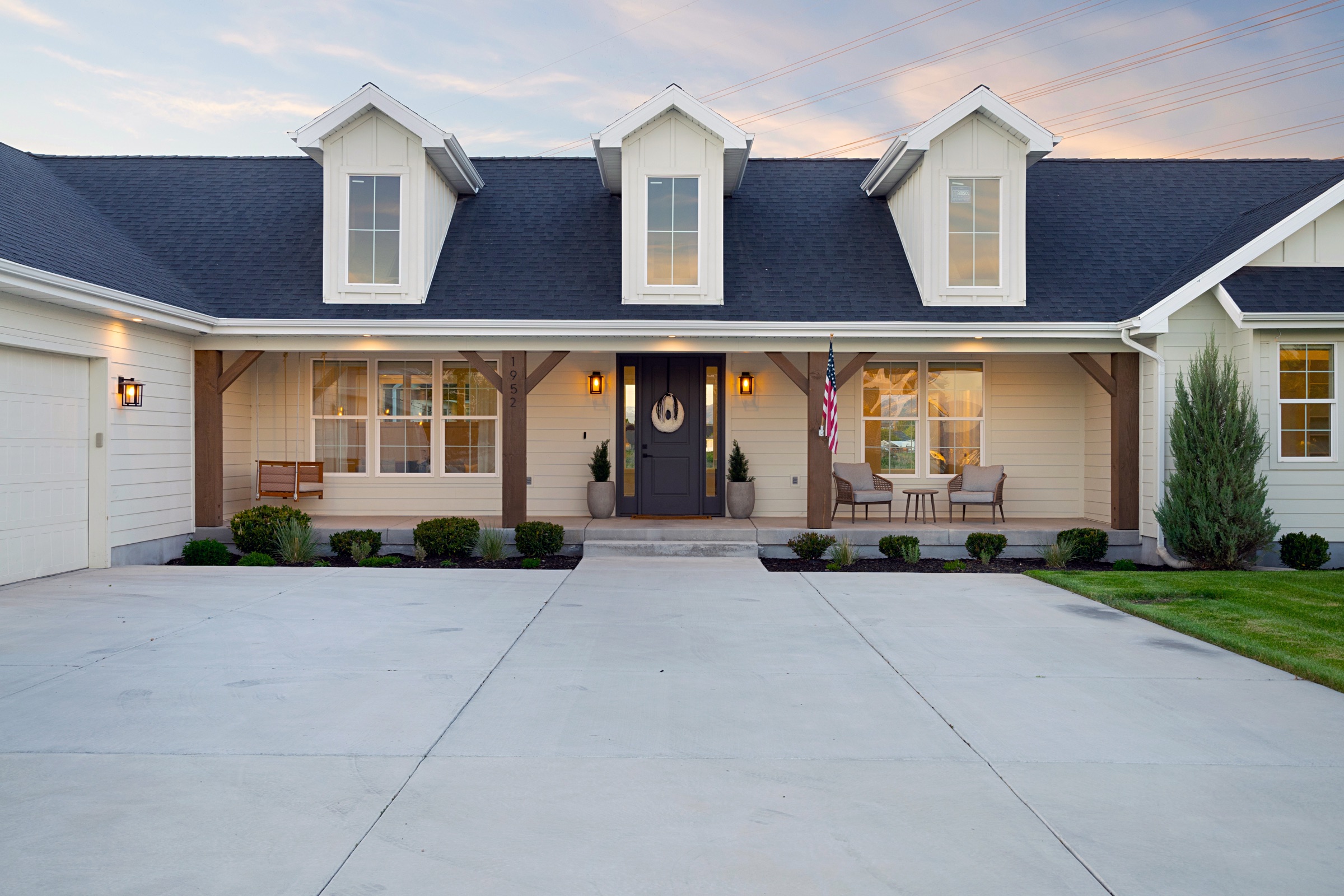 Home at dusk